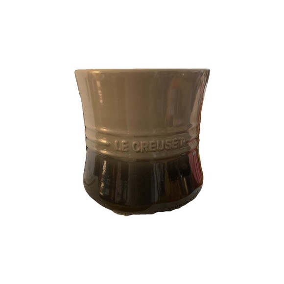LE CREUSET Kitchen Utensil Holder Crock 2.3L Oyster Stoneware Second Choix - Picture 1 of 4